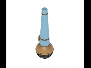 kda akali microphone 3D Baskı Modeli