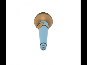 kda akali microphone 3D Baskı Modeli