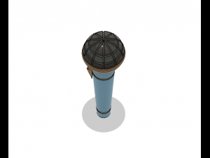 kda akali microphone 3D Baskı Modeli