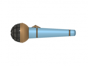 kda akali microphone 3D Baskı Modeli