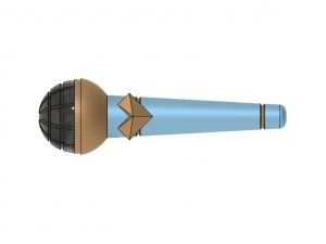 kda akali microphone 3D Baskı Modeli