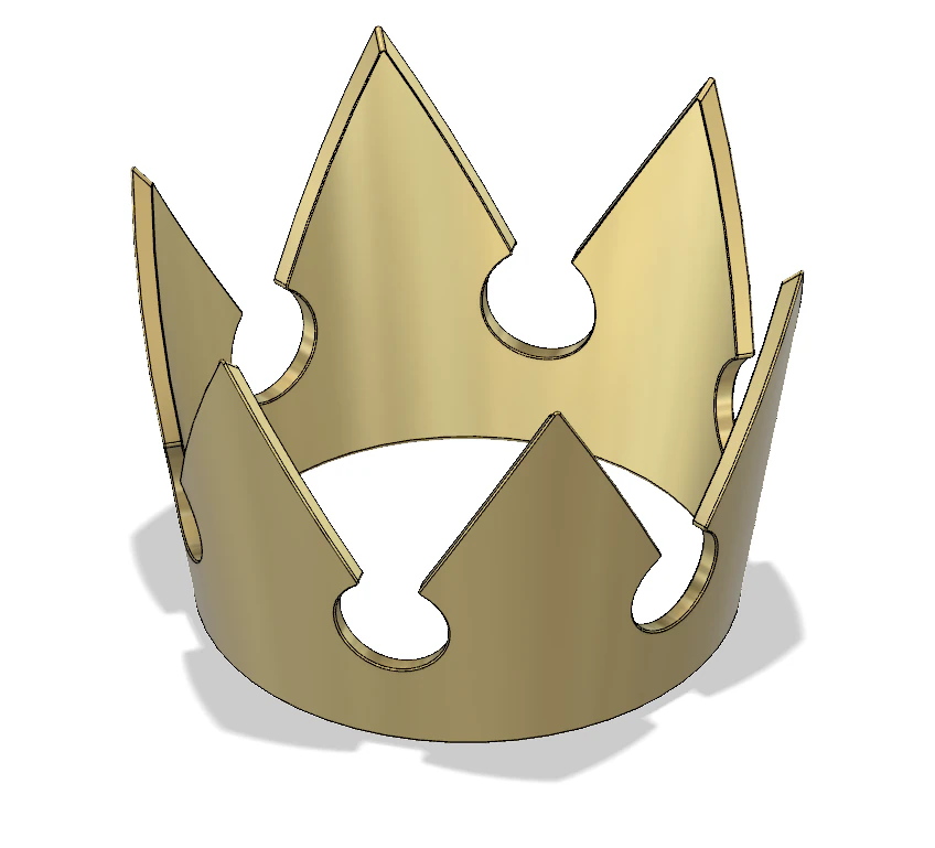 sora kingdom hearts crown 3D Print Model .c4d .max .obj .3ds .fbx .stl .blend