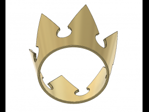 sora kingdom hearts crown 3D Print Model