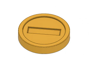 moedas do super m&aacute;rio Modelo de Impressão 3D