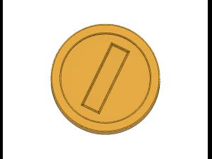 moedas do super m&aacute;rio Modelo de Impressão 3D