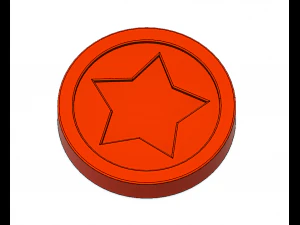 moedas do super m&aacute;rio Modelo de Impressão 3D