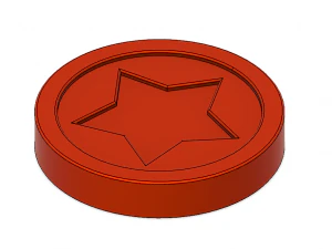 moedas do super m&aacute;rio Modelo de Impressão 3D