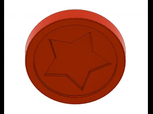 moedas do super m&aacute;rio Modelo de Impressão 3D