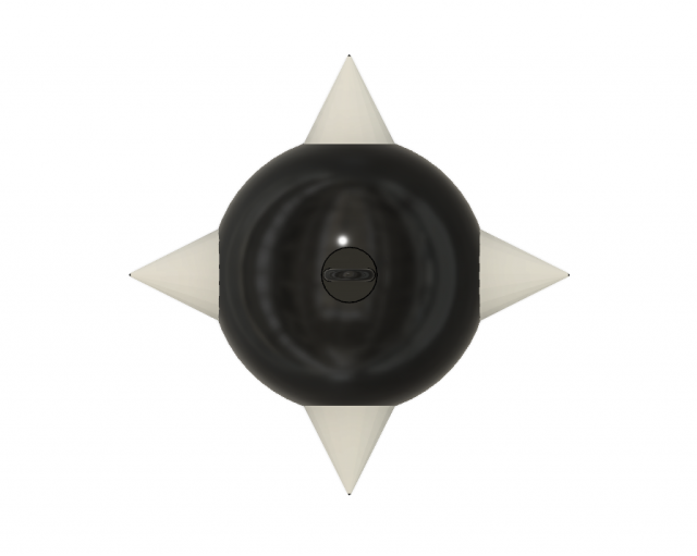 morning star ball 3D 프린트 모델 .c4d .max .obj .3ds .fbx .stl .blend 