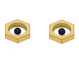 orecchini pogo in fusione di metallo Modello di stampa 3D