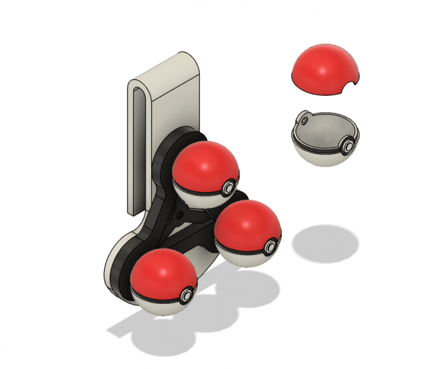 sword and shield gym leader ball holder Modelo de impresión 3D .c4d .max .obj .3ds .fbx .stl .blend 