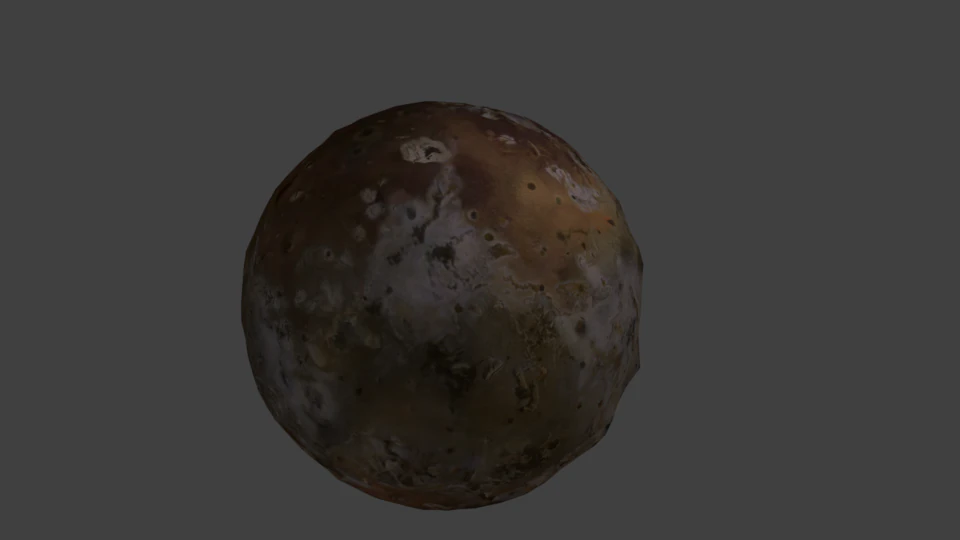 io satellite of jupiter 4k texturing 3D Model .c4d .max .obj .3ds .fbx .stl .blend