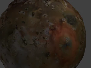 io satellite of jupiter 4k texturing 3D Model