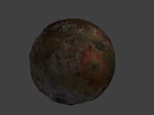 io satellite of jupiter 4k texturing 3D Model