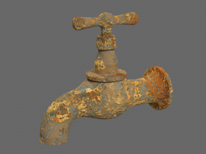 corroded tap Modèle 3D