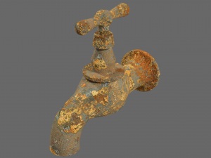 corroded tap 3D मॉडल