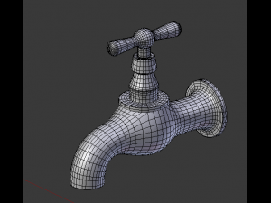 corroded tap 3D मॉडल