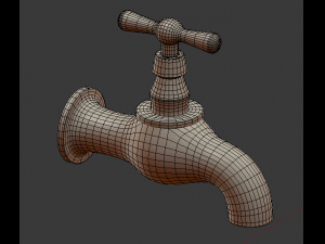 corroded tap 3D मॉडल