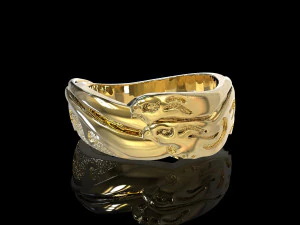 ring with eagles 3D Print Model
