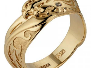 ring with eagles 3D Print Model