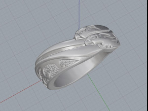 ring with eagles 3D 프린트 모델