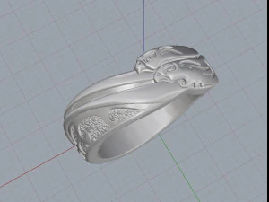 ring with eagles 3D Print Model