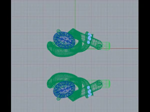 elegant earrings with aquamarin 3D Print Model