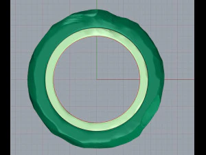 crumpled ring 3D Print Model