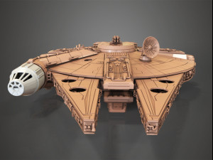 millenium falcon 3D 모델