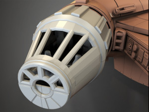 millenium falcon 3D 모델