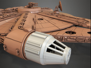millenium falcon 3D 모델