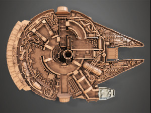 millenium falcon 3D 모델