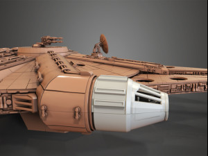 millenium falcon 3D 모델