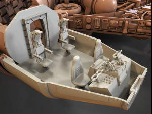 millenium falcon 3D 모델