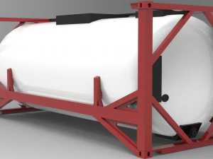 iso tank container 20 3D Model