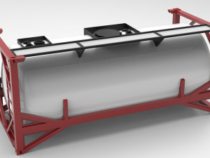 iso tank container 20 3D-Modell