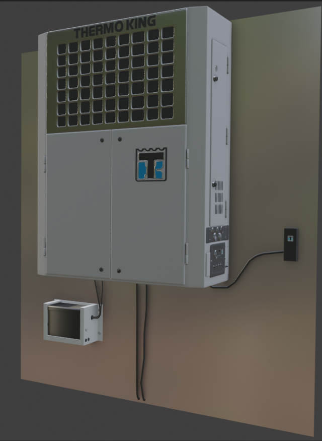 thermoking sentry reefer unit Modelo 3D .c4d .max .obj .3ds .fbx .stl .blend 