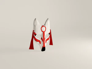 kitsune mask 3D Model