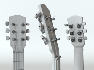 acoustic fender guitar Modèle 3D