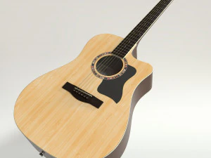 acoustic fender guitar 3D Model