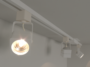 multiple ceiling light 3D 모델