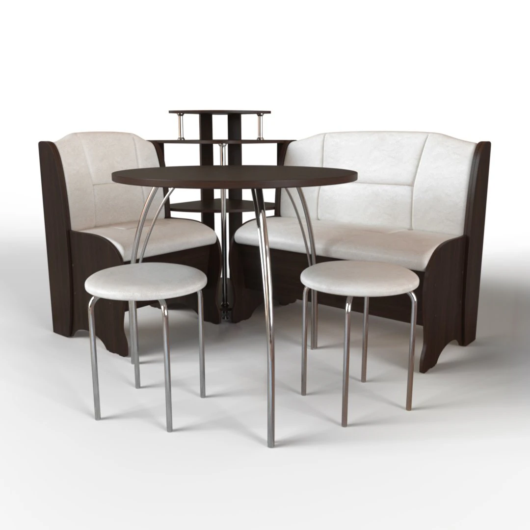 kitchen corner set lotus 3D Model .c4d .max .obj .3ds .fbx .stl .blend