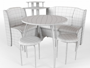 kitchen corner set lotus 3D Модель