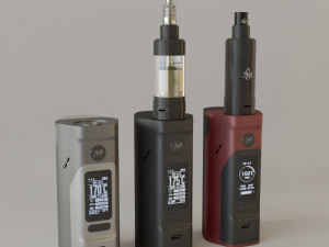 wismec rx 23 and kayfun v5 3D 모델