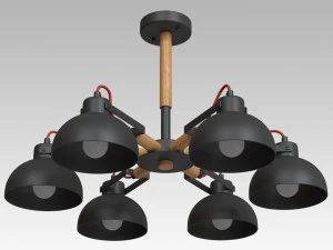 天井シャンデリア 森 693010706 3Dモデル