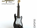 Electric Guitar Squier Fender stratocaster 3D-Modell