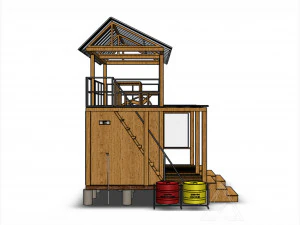 shelter for autumn 3D Model