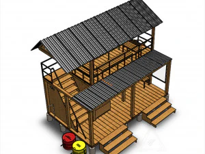 shelter for autumn 3D Model