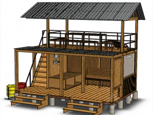 shelter for autumn 3D Model