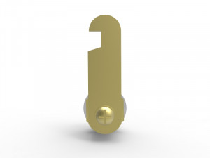 pannel door key 3D 模型